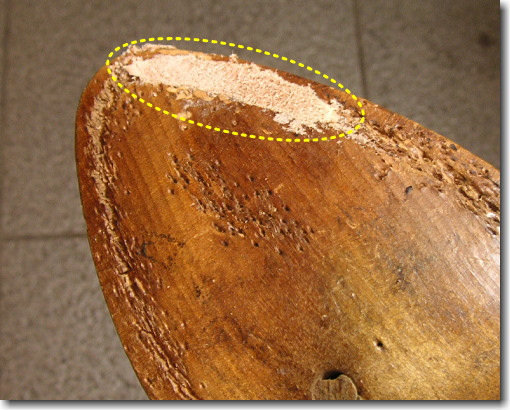 木製ラスト修復例